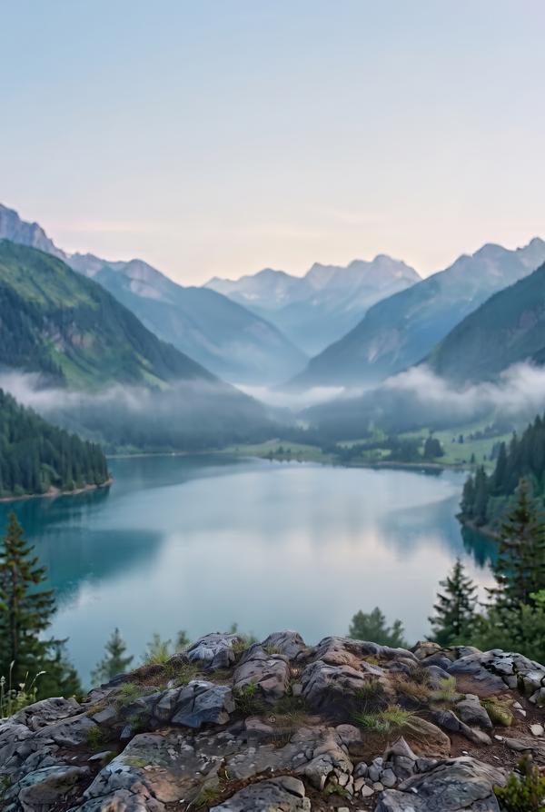 Lago de montaña